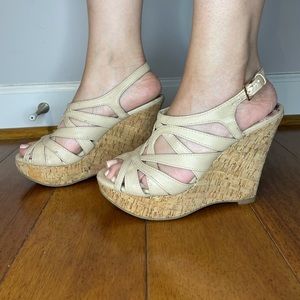 Wedges Cream Nude